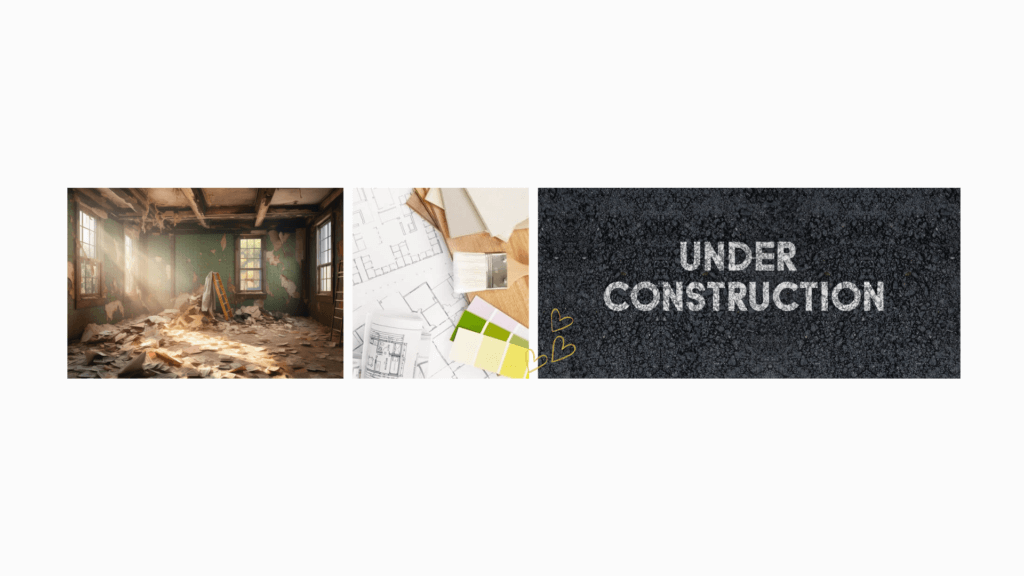 Under Construction, תמונה של חלל שעובר שיפוץ, תוכניות עבודה